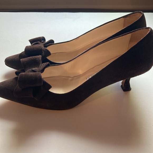 Pancaldi Brown Suede Heels - Picture 4 of 7